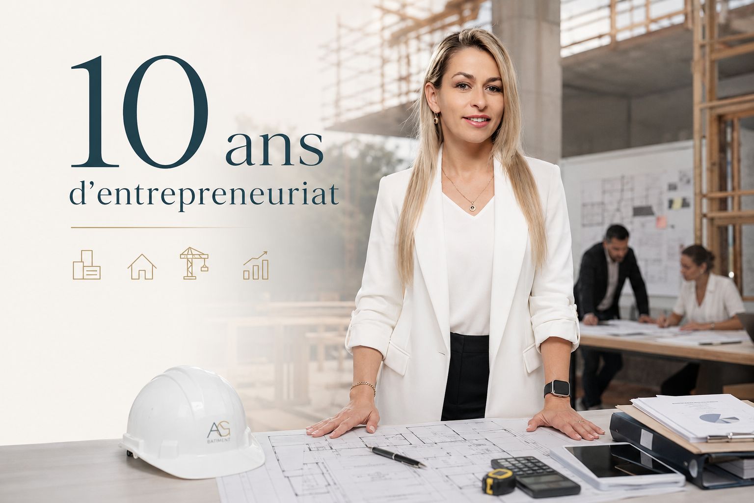 Le parcours d'Alina Grad : 10 ans à la tête d'une entreprise du bâtiment
