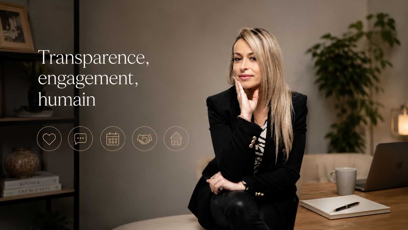 Les valeurs d'Alina Grad : transparence, accompagnement, disponibilité, humain